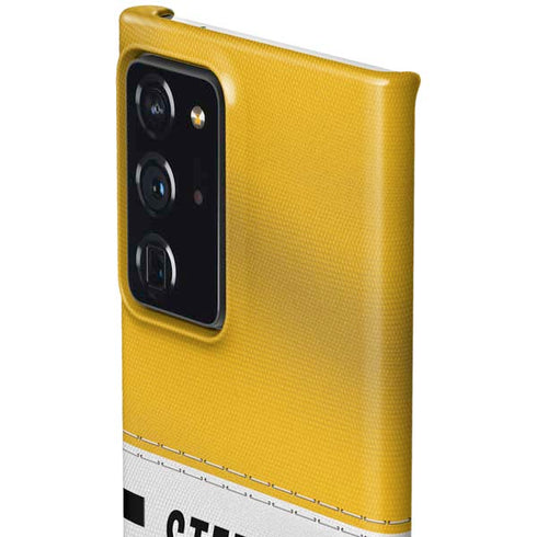NFL Pittsburgh Steelers White Striped Galaxy Note20 Ultra 5G Lite Case