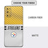 NFL Pittsburgh Steelers White Striped Galaxy S20 Skin