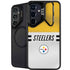 NFL Pittsburgh Steelers White Striped Galaxy S25 Kickstand Case