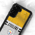 NFL Pittsburgh Steelers White Striped Galaxy S24 Plus Waterproof Case