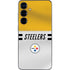 NFL Pittsburgh Steelers White Striped Galaxy S25 Skin