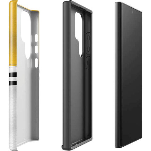 NFL Pittsburgh Steelers White Striped Galaxy S25 Ultra Impact Case