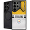 NFL Pittsburgh Steelers White Striped Galaxy S25 Ultra Kickstand Case