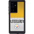 NFL Pittsburgh Steelers White Striped Galaxy S24 Ultra Waterproof Case