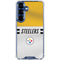 NFL Pittsburgh Steelers White Striped Galaxy S25 Clear Case