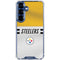 NFL Pittsburgh Steelers White Striped Galaxy S25 Plus Clear Case