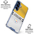 NFL Pittsburgh Steelers White Striped Galaxy S25 Plus Clear Case