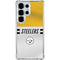 NFL Pittsburgh Steelers White Striped Galaxy S25 Ultra Clear Case