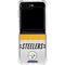 NFL Pittsburgh Steelers White Striped Galaxy Z Flip6 Clear Case