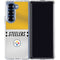 NFL Pittsburgh Steelers White Striped Galaxy Z Fold6 Clear Case
