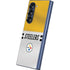 NFL Pittsburgh Steelers White Striped Galaxy Z Fold6 Skin