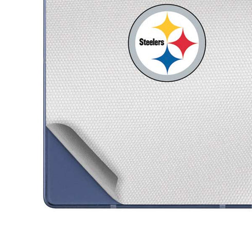 NFL Pittsburgh Steelers White Striped Galaxy Z Fold6 Skin