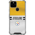 NFL Pittsburgh Steelers White Striped Google Pixel 5 Clear Case