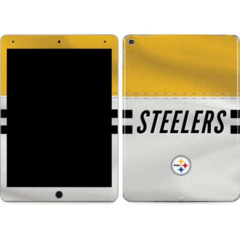 NFL Pittsburgh Steelers White Striped iPad Skins