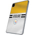 NFL Pittsburgh Steelers White Striped iPad Pro 11in (2024) Clear Case