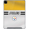 NFL Pittsburgh Steelers White Striped iPad Pro 12.9in (2020) Clear Case