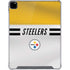 NFL Pittsburgh Steelers White Striped iPad Pro 12.9in (2020) Clear Case