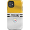 NFL Pittsburgh Steelers White Striped iPhone 11 Impact Case