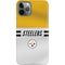 NFL Pittsburgh Steelers White Striped iPhone 11 Pro Lite Case