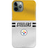 NFL Pittsburgh Steelers White Striped iPhone 11 Pro Lite Case