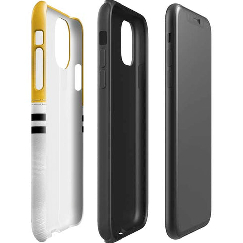 NFL Pittsburgh Steelers White Striped iPhone 11 Pro Max Impact Case
