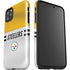 NFL Pittsburgh Steelers White Striped iPhone 11 Pro Max Impact Case