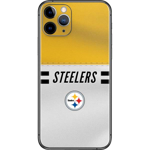 NFL Pittsburgh Steelers White Striped iPhone 11 Pro Skin