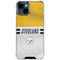NFL Pittsburgh Steelers White Striped iPhone 15 Clear Case