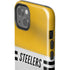 NFL Pittsburgh Steelers White Striped iPhone 15 Impact Case