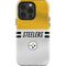 NFL Pittsburgh Steelers White Striped iPhone 15 Pro Impact Case
