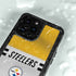 NFL Pittsburgh Steelers White Striped iPhone 15 Pro Waterproof Case