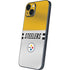 NFL Pittsburgh Steelers White Striped iPhone 15 Skin