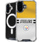 NFL Pittsburgh Steelers White Striped iPhone 16 MagSafe Case