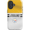NFL Pittsburgh Steelers White Striped iPhone 16 Magsafe Impact Case