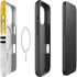 NFL Pittsburgh Steelers White Striped iPhone 16 Magsafe Impact Case