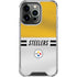 NFL Pittsburgh Steelers White Striped iPhone 16 Pro Clear Case