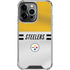 NFL Pittsburgh Steelers White Striped iPhone 16 Pro Max Clear Case
