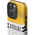 NFL Pittsburgh Steelers White Striped iPhone 16 Pro Max Impact Case
