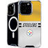 NFL Pittsburgh Steelers White Striped iPhone 16 Pro Max MagSafe Case