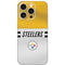 NFL Pittsburgh Steelers White Striped iPhone 16 Pro Skin