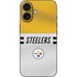NFL Pittsburgh Steelers White Striped iPhone 16 Skin