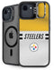 NFL Pittsburgh Steelers White Striped iPhone 16e Kickstand Case