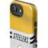 NFL Pittsburgh Steelers White Striped iPhone 16e Impact Case