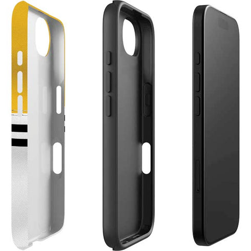 NFL Pittsburgh Steelers White Striped iPhone 16e Impact Case
