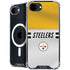 NFL Pittsburgh Steelers White Striped iPhone 16e MagSafe Case