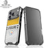 NFL Pittsburgh Steelers White Striped iPhone 18 Pro Clear Case