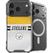 NFL Pittsburgh Steelers White Striped iPhone 18 Pro MagSafe Case