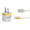 NFL Pittsburgh Steelers White Striped iPhone Charger (5W USB) Skin