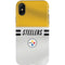 NFL Pittsburgh Steelers White Striped iPhone XS Pro Case