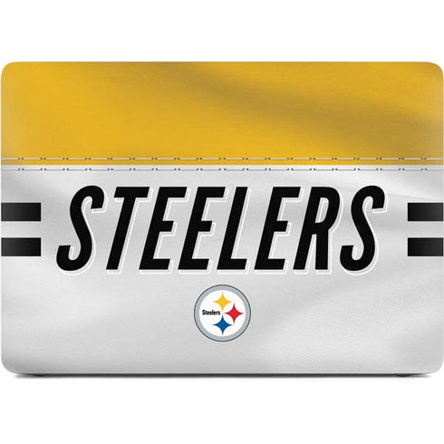 NFL Pittsburgh Steelers White Striped Apple MacBook Air Skin